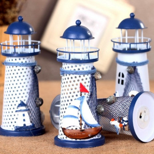 Flash Ocean Iron Lighthouse Home Furnishing