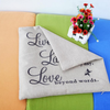 Butterfly LIVE LAUGH LOVE Throw Pillow Case