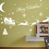 Merry Christmas Santa Claus Words Wall Sticker