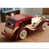 Simulation Model Wooden Car Retro