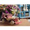 Simulation Model Wooden Car Retro